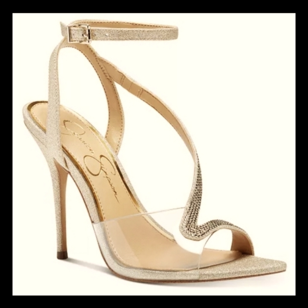 Jessica Simpson Gold Heels